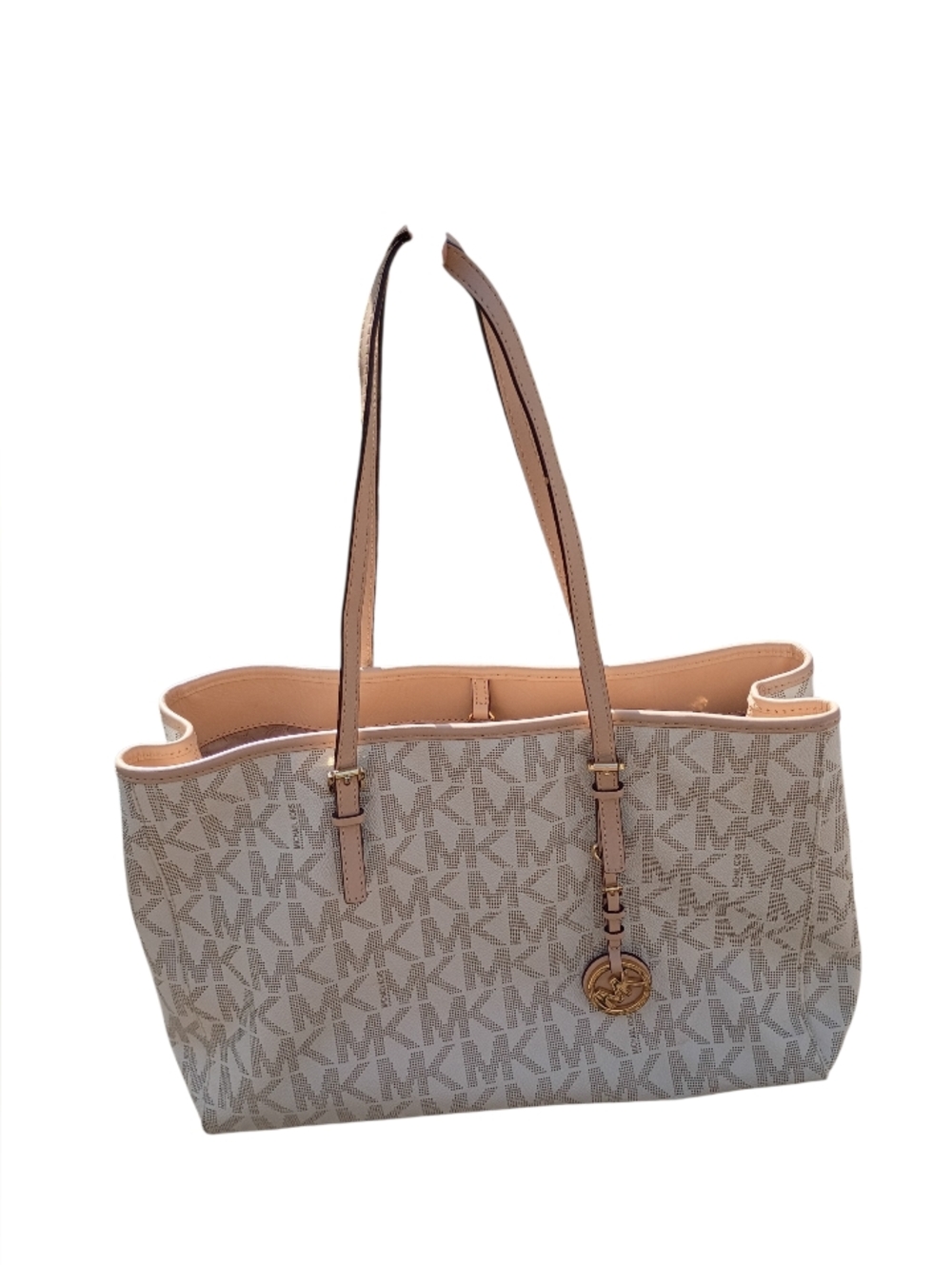 Michael Michael Kors Vanilla Jet Set Tote Bag - Picture 2 of 13